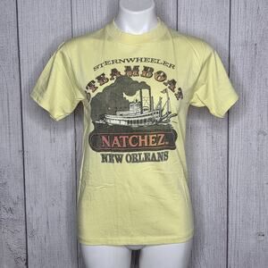Vintage Steamboat Natchez New Orleans T-Shirt Single Stitch, sz Small